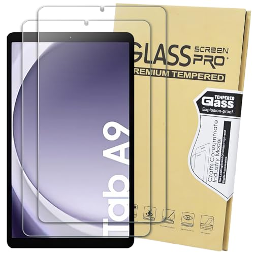 KEANBOLL 2 Pack Designed for Samsung Galaxy Tab A9 & Galaxy Tab A11 8.7 Tempered Glass Screen Protector (SM-X110/ SM-115/ SM-X133/SM-X135) Ultra Clear 9H Hardness Scratch Resistant