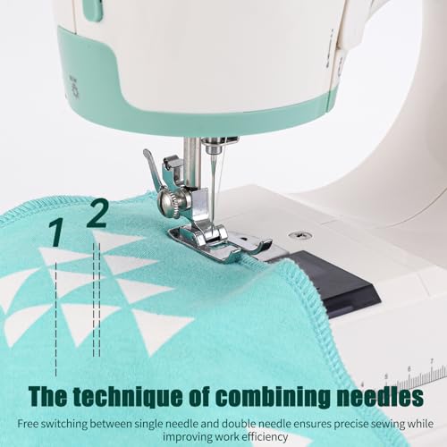 WINB Sewing & Quilting Machine with 12 Built-in Stitches – Lightweight Portable Free Arm Design for Mending Clothes, DIY Quilting, and Small Projects | Beginner-Friendly Home Sewing Kit
