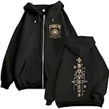 BTAISYDE Sweat À Capuche Zippé Expedition 33 Veste Sweat À Capuche Unisexe Vintage Surdimensionné En Polaire Zippé XS 3XL Black&e||s