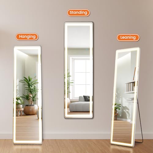 Sweetcrispy MI-FYLED-1660N Full Length Mirror With Led Lights, 60"X16"Floor Mirror thumb #3