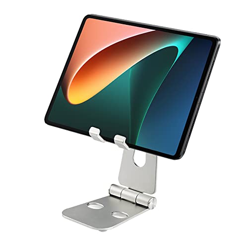 NIUCOM Soporte De Aluminio Universal, con Base Antideslizante, Ideal como Accesorio para Tener En Tu Mesa La Tablet, iPad O Smartphone