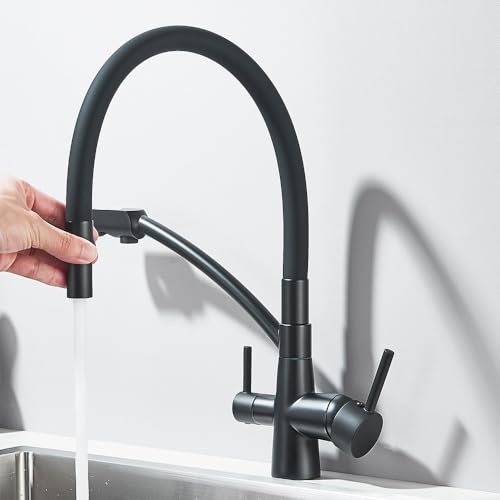 Robinet filtre eau cuisine pour éliminer le goût de chlore avec mitigeur 360
