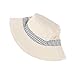 DOCILA Fashion Solid Stripes Print Bucket Cap for Women Dual Side Wide Brim Sun Protective Cap Roll Up Outdoor Gift Sombrero De Copa (Beige)