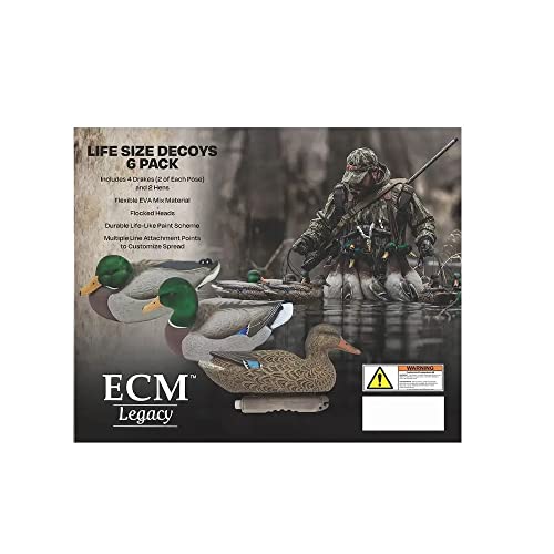 ECM Legacy Full Size Mallard 6 Pack Flocked EVA TSP-1006
