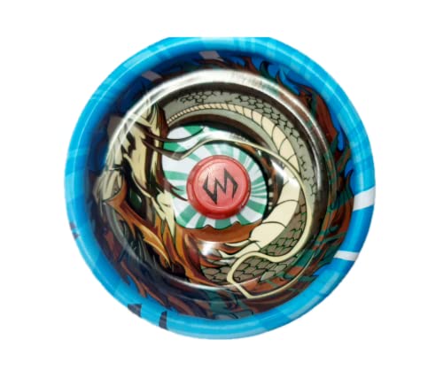 Image of Shivsoft Fine Quality High Gloss high Speed Metal YoYo Spiner Toy (1 pcs) (Digital Print) Make in India