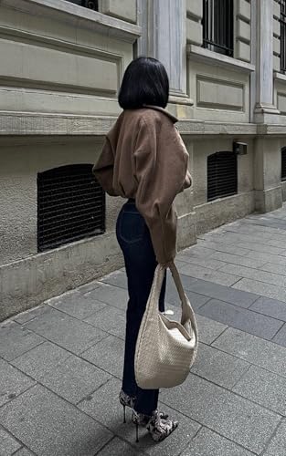 PIRAL Women's High-Rise Ankle Jeans – Classic Blue Straight-Leg Denim, 100% Cotton, 14” Rise & 26” Inseam, True to Size4