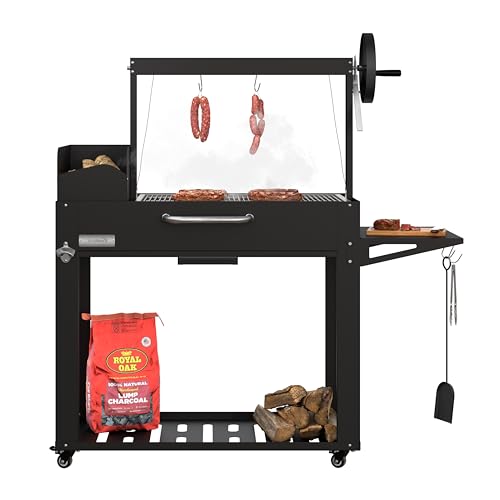KoolMore 54 in. Charcoal BBQ Grill, Santa Maria Argentine