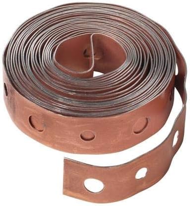 Oatey 33918, 24 Gauge Copper-Plated Steel Hanger Strap, Bagged, Pack of 60 pcs