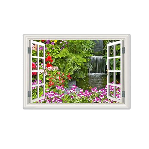 Photo sur Toile Fleurs de Printemps Tableau Paysage avec Cadre Interne pour Décoration 80x120cm