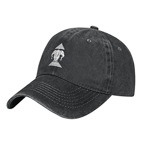 Pare-Soleil Casquette Éléphant À Trois Têtes du Laos Casual Casquettes De Golf Classique Anti-Soleil Cap pour Randonnée Soirées Course