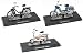 OPO 10 - Lot de 3 mobylettes mythiques 1/18 : Peugeot 104 + Solex + Motobécane Mobix (M11+M17+M20)