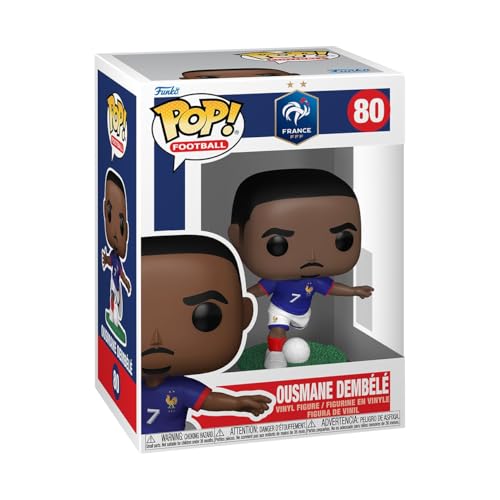 Funko POP! Football: France - Ousmane Dembele - Figura in vinile da collezione - Idea regalo - Prodotto ufficiale - Giocattoli per bambini e adulti - Modello di figura per collezionisti