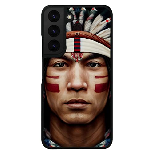 Indian Chief With War Paint Samsung S22 Plus Phone Case - Indian Phone Case For Samsung S22 Plus - American Samsung S22 Plus Phone Case Multicolor #TOP6