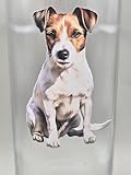 Jack Russell Dog Breed Glass Tumbler. Drinking Glass - Image 2