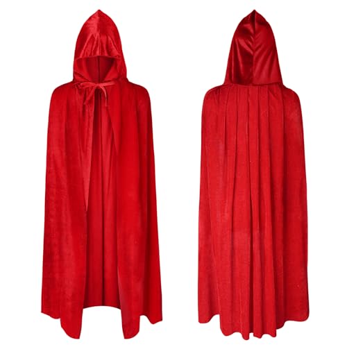 AOOWU Capa Negra con Capucha Niño, 100cm Largo Disfraz Vampiro Niño y Niña, Capa Halloween Niño para Cosplay, Capa Disfraz Halloween Niño Niña para Carnaval Fiesta Cumpleaños