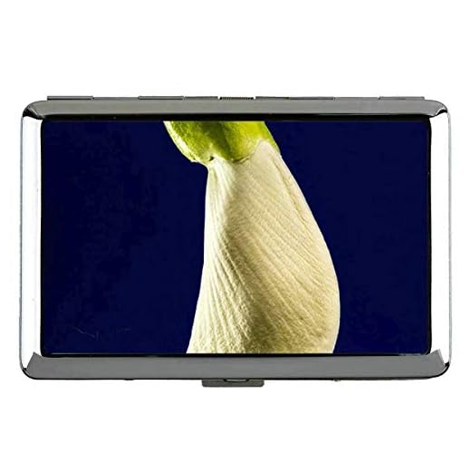 Yanteng Lotus Flowers Serenity Cigarette Case Holder-Sesbania Grandiflora Pocket Cigarette Box