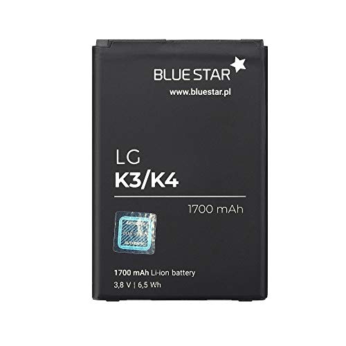 Blue Star Premium - Batería de Li-Ion litio 1700 mAh de Capacidad Carga Rapida 2.0 Compatible con el LG K3 / K4