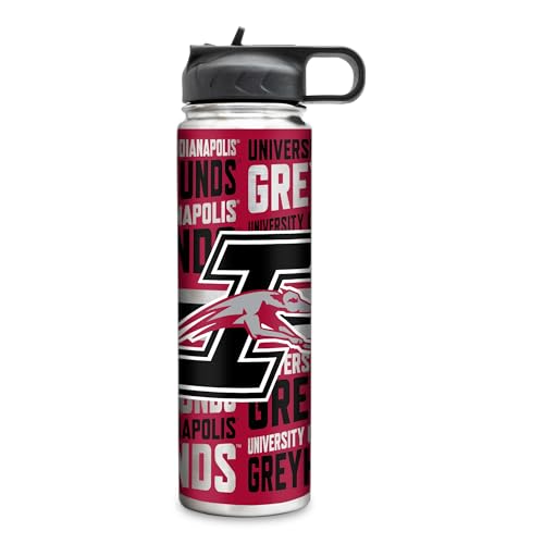 Rico Industries NCAA Indianapolis Greyhounds Standard 22oz Stainless Steel Tumbler with Lid - Great For Coffee, Tea, Water or Cocktails