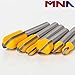MNA 90 Degree V Groove and Round Nose Router Bit Set, 1/4 Inch Shank Signmaking Router Bits, 3D CNC Lettering & Engraving Router Bit Kit