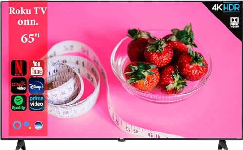 La mejor comparación de ofertas de smart de esta semana. 45 LUBL Smart TV de 65' Pulgadas ONN Clase 4K 2160p Ultra HD LED HDR10 Aplicación móvil, Movimiento Fluido | 100012587