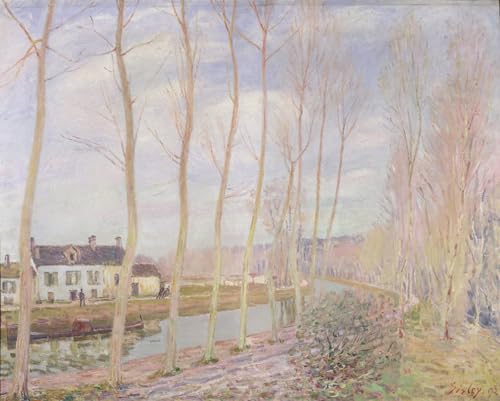 Lienzo decorativo para pared de Alfred Sisley que llena de luz y elegancia tu dormitorio de 60x90cm