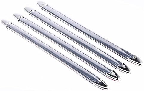 Cromo Auto Delantero Trasero Autoadhesivo Protector Protector Esquina Guardia Scratch Pegatina