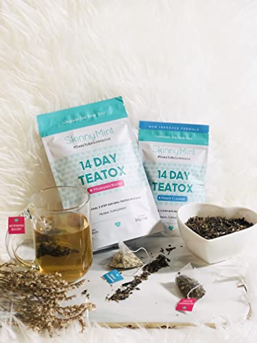 SkinnyMint Detox Tea 14 Day Kit- Ultimate TeaTox Program- All Natural Morning Boost and Night Cleanse Detox Tea- Helps Alleviate Bloating and Boost Energy - Image 7