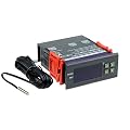 bayite AC 110V Fahrenheit Digital Temperature Controller 10A 1 Relay with Sensor