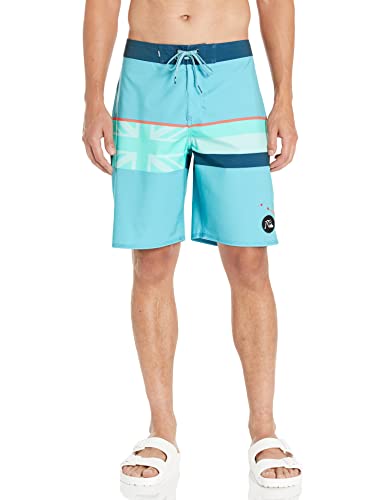 Quiksilver Men's Standard Surfsilk Faded Stripe 20 Boardshort Swim Trunk Bathing Suit