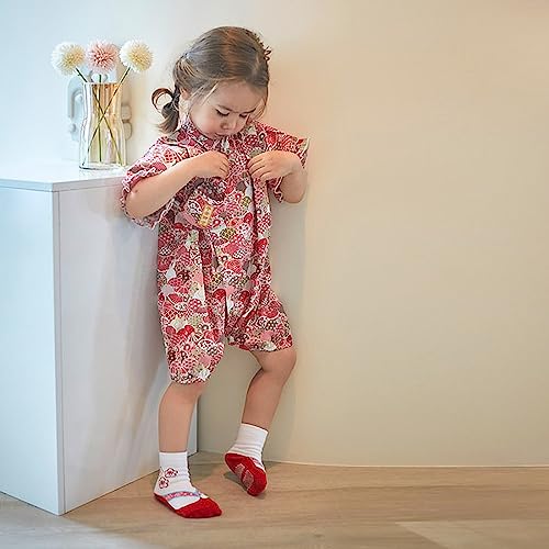 Image of Baby Japanese Kimono Robe Cotton Infant Comfy Loose Romper