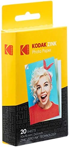 KODAK Step Wireless Mobile Photo Printer (White) Go Bundle