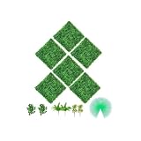 50x50 Piante Artificiali Erba Pannello Parete Siepe di Bosso Sfondo Decorazione Casa Privacy Recinzione Cortile Festa Matrimonio Per uso fai da te(50cm x 50cm 6pcs)