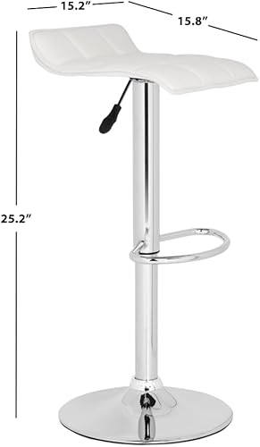 Miniatura 6 de Safavieh Home Collection Lamita Taburete giratorio ajustable de gas de 22.4 a 30.9 pulgadas