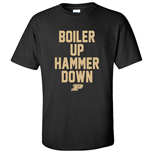 UGP Campus Apparel AS33 - Purdue Boilermakers Fight Song Sport T-Shirt - Large - Black