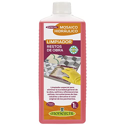 Monestir - Limpiador Restos Obra, Especial Mosaico Hidráulico - 1 Litro