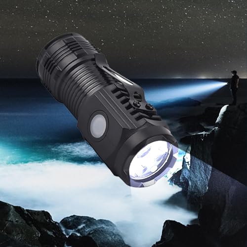 2024 New Multifunctional Three-eye Flashlight Strong Light Magnetic Emergency Repair Lights Portable Emergency Lighting Flashlight