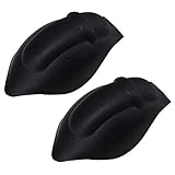 Amosfun 2 STK. Herren Unterwäsche Verbesserung Tasse Vergrößern Schwamm Pad für Badehose Badebekleidung Slips Tangas Shorts Zubehör Schwarz