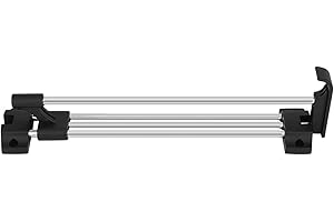 Double Closet Hanging Rod Max Load 44lb Heavy Duty Retractable Dual Bars...