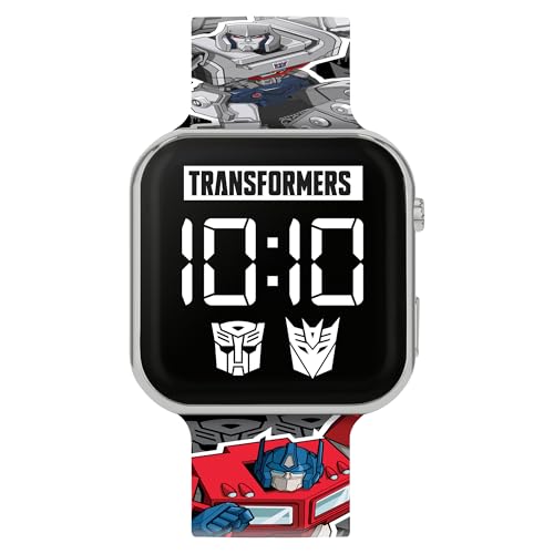 Accutime Optimus Prime TFC4101 - Relógio digital de quartzo com correia de silicone para crianças, preto