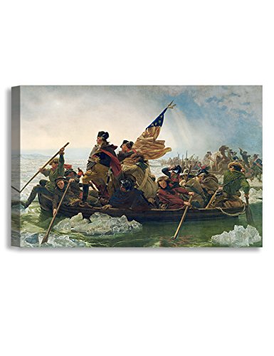 Decorarts P35001C753624 Washington Crossing The Delaware, Emanuel Leutze Art Reproduction, Giclee Print For Home Wall Decor. 36X24 X1.5 cover