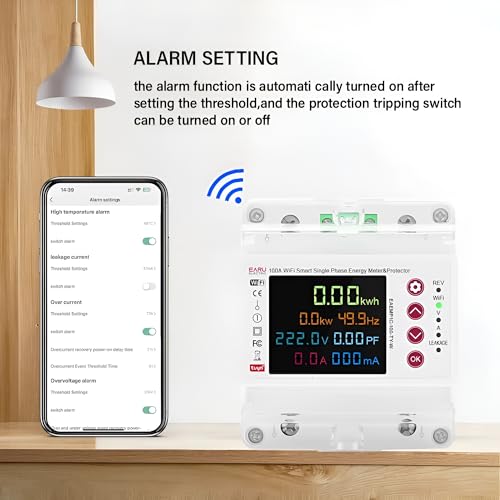 Image of XPR3SS 100A Single Phase Smart Bidirectional Energy Meter with WiFi | Remote Control kWh Power Meter | App Monitoring, Timer, Over /Under Voltage, Overload & Leakage Protection Circuit Breaker
