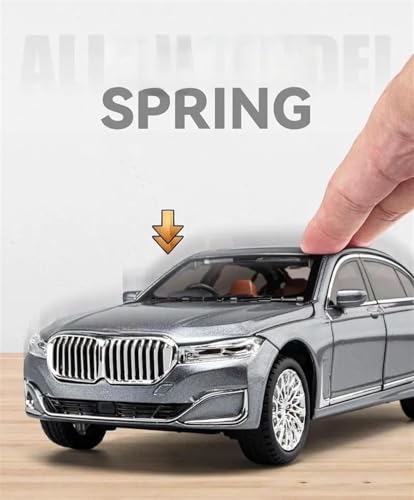 Image of PLUSPOINT Diecast 7Series 760 THE7 Toy Car 1:24 Scale Model,Pull Back Vehicles Alloy Simulation Supercar with Lights and Sound Also for Car Dashboard,Kids,Adult