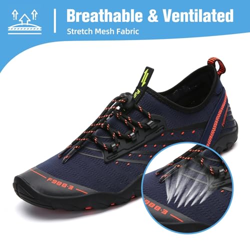Image of Mishansha Water Shoes for Women Men, Quick-Dry Barefoot Swim Shoes with Drainage Holes, Lightweight Aqua Shoe for Beach Pool River Boating Yoga Walking