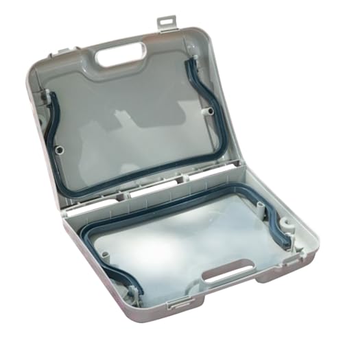 Table de camping pliante DOITOOL en plastique gris clair - 2