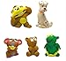 Set 6 Extra Small Squeaky Toys for Dogs Small Puppy Tiny Dogs Natural Rubber (Latex) Complies with Same Safety Standards as Children's Toys (Toys May Vary)