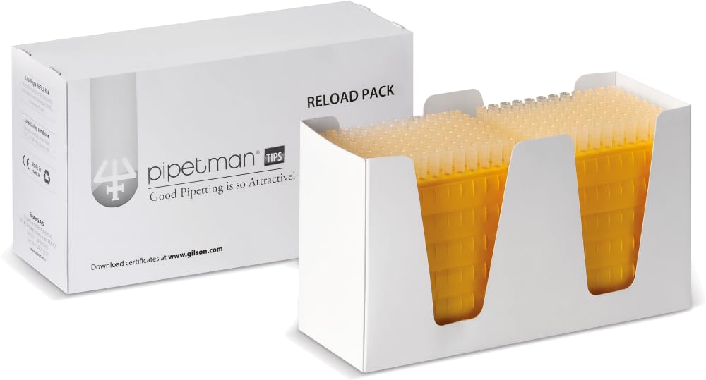 Gilson Cf-0392 Pipetman Tips Diamond D200 Pipette Tips, 200µl, 960 Pièce