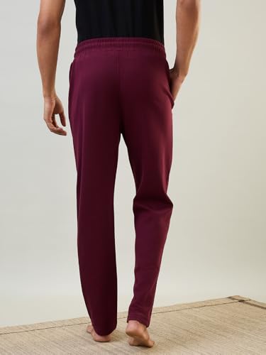 Image of Raymond SleepZ Men Regular Fit Solid Pattern Cotton Polyester Blend Trackpant