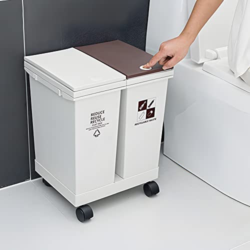 Ciao Stilista RTC-024 6 Gallon - 12L X 2 Compartment Trash Can cover