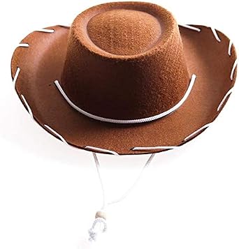 Cowboy Brown Hat Costume Woody Style 