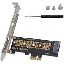 محول Poyiccot M.2 NVMe SSD إلى PCI-E 4.0 X1، بطاقة توسيع PCI-E M.2 NVMe، لوحات دوائر M.2 NVMe إلى PCIe X1، دعم بطاقة توسيع SSD لسطح المكتب 2230/2242/2260/2280